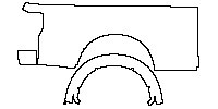 Ford Super Duty F-250 2020 - (right)Rear Fender (six and three quarters foot Box)