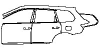 Hongqi HS7 Exterior 2019 - (left) Door+Side Skirt+Rear Fender