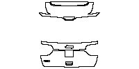 JEEP Grand Cherokee Grand Cherokee (2-row) 2017 - Trunk Lid (with License plate cutout , with ''4X4''emblem)