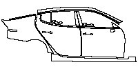 KIA Stinger GT 2018 - (right)Door+Side Skirt+Rear Fender