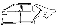 Lincoln Continental Exterior 2017 - (left) Door+BC Pillar+Rear Fender+Side Skirt