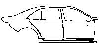 Lincoln Continental Exterior 2017 - (right) Door+BC Pillar+Rear Fender+Side Skirt