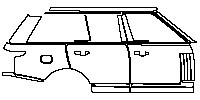 Land Rover Range Rover Standard Wheelbase 2013 - (right) Door+ABCD Pillar+Rear Fender
