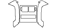 Land Rover Range Rover Sport Interior 2014 - (rear) Air Vent (for aluminium trim, without control panel, without seat heating bu