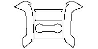 Land Rover Range Rover Sport Interior 2014 - (rear) Air Vent (for wood grain, piano lacquer or carbon fiber trim, with control p