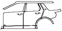 (left) Door+Side Skirt+Rear Fender