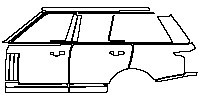 Land Rover Range Rover Standard Wheelbase 2018 - (left) Door+Side Skirt+Rear Fender