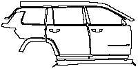 JEEP Grand Cherokee Grand Cherokee L (3-row) 2021 - (right) Door+BC-Pillar+Side Skirt+Rear Fender