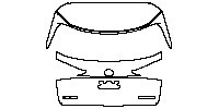 Lexus NX F-Sport 2014 - Trunk Lid (with LEXUS and NX200t emblem)