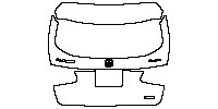 Mercedes-Benz GLC SUV 2016 - Trunk Lid (with GLC XX0, 4MATIC and 北京奔驰 emblems.)