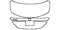 Mercedes-Benz C Class Sedan 2019 - Trunk Lid (without spoiler, with CXX0 emblem.)
