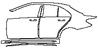 (left) Door+BC Pillar+Rear Fender+Side Skirt