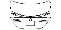 Mercedes-Benz C Class Sedan 2008 - Trunk Lid (with AMG emblem)