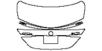 Mercedes-Benz C Class Sedan 2015 - Trunk Lid (with AMG and C 63S emblem)