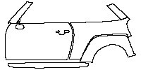 MINI MINI Hardtop 2 Door John Cooper Works (JCW) GP 2020 - (left) Door+Rear Feder+Side Skirt