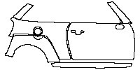 MINI MINI Hardtop 2 Door John Cooper Works (JCW) GP 2020 - (right) Door+Rear Fender+Side Skirt