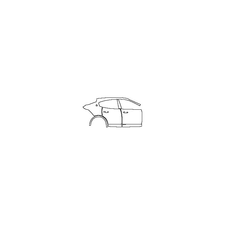 (right) Door+B Pillar+Rear Fender+Side Skirt