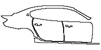 Maserati Quattroporte Quattroporte S 2013 - (right) Door+Rear Fender+Side Skirt