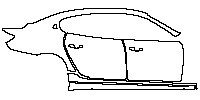 (right) Door+Rear Fender+Side Skirt