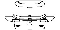 Subaru Ascent (US) Touring 2019 - Trunk Lid (with ''SUBARU AWD'', ''ASCENT TOURING'' emblems)