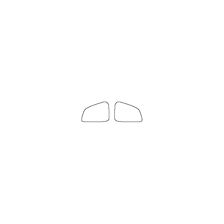 Subaru Ascent (US) Window 2019 - Rear Quarter (Edge exceeds the innder side of black cermic by 3mm)