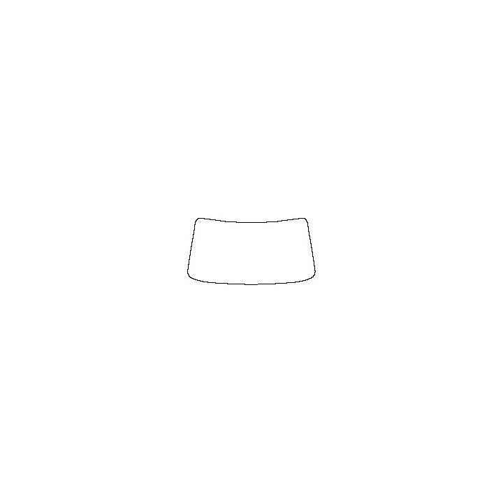 Subaru Ascent (US) Window 2019 - Windshield (inside) (without mirror and dotted area cutout, Edge ends at the inner side of dott