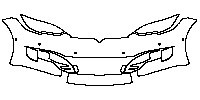 Tesla Model S Base 2012 - Bumper+Headlamp
