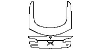 Tesla Model S Base 2012 - Trunk Lid (with Model S and 85 emblem)