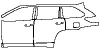 (left) Door+B Pillar+Rear Fender+Side Skirt
