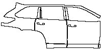 (right) Door+B Pillar+Rear Fender+Side Skirt