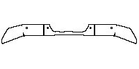 Toyota Tundra CrewMax 2014 - Rear Bumper (with 4 PDC)