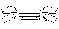 Volvo XC90 Momentum 2015 - Rear Bumper (with bumper cover)