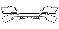 Volvo XC90 R-Design 2015 - Rear Bumper (with bumper cover)