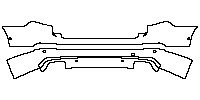 Volvo XC90 Inscription 2015 - Rear Bumper (with bumper cover)