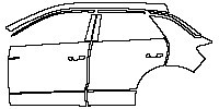 Volkswagen T-Roc (EU) Exterior 2018 - (left) Door+Side Skirt+Rear Fender