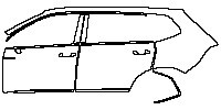 Volkswagen Tiguan L Exterior 2018 - (left) Door+Side Skirt+Rear Fender