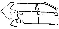 Volkswagen Tiguan L Exterior 2018 - (right) Door+Side Skirt+Rear Fender