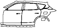 Voyah Free Exterior 2021 - (left) Door+Side Skirt+Rear Fender