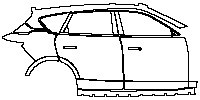 Voyah Free Exterior 2021 - (right) Door+Side Skirt+Rear Fender