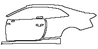 Audi A5 A5 Coupe 2017 - (left) Door+Rear Fender+Side Skirt
