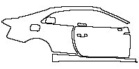 Audi A5 A5 Coupe 2017 - (right) Door+Rear Fender+Side Skirt