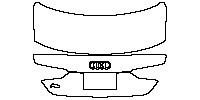 Audi A5 A5 Coupe 2017 - Trunk Lid (with A5 emblem)