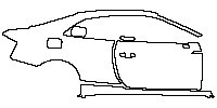 Audi A5 A5 Coupe 2017 - (right) Door+Rear Fender+Side Skirt