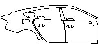(right) Door+B Pillar+Rear Fender