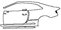 Audi A5 RS5 Coupe 2019 - (left) Door+Rear Fender+Side Skirt