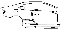 Audi A5 RS5 Coupe 2019 - (right) Door+Rear Fender+Side Skirt