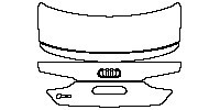 Audi A5 RS5 Coupe 2019 - Trunk Lid (with RS5 emblem)