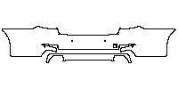 BMW 5 Series Sedan 2014 - Rear Bumper