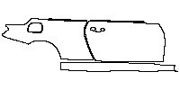 BMW 4 Series Convertible 2014 - (right) Door+Rear Fender+Side Skirt