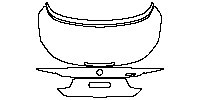 BMW 4 Series Convertible 2014 - Trunk Lid (without antenna hole, with M4 emblem.)